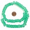 The Bead Chest Verdant Green Faceted Recycled Java Sea Glass Beads - Full Strand of Faceted Bottle Glass Beads | Approximately 48 Beads